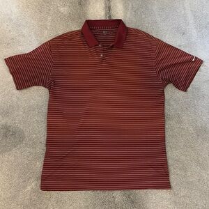 Nike Red Golf Polo Shirt Classic Design